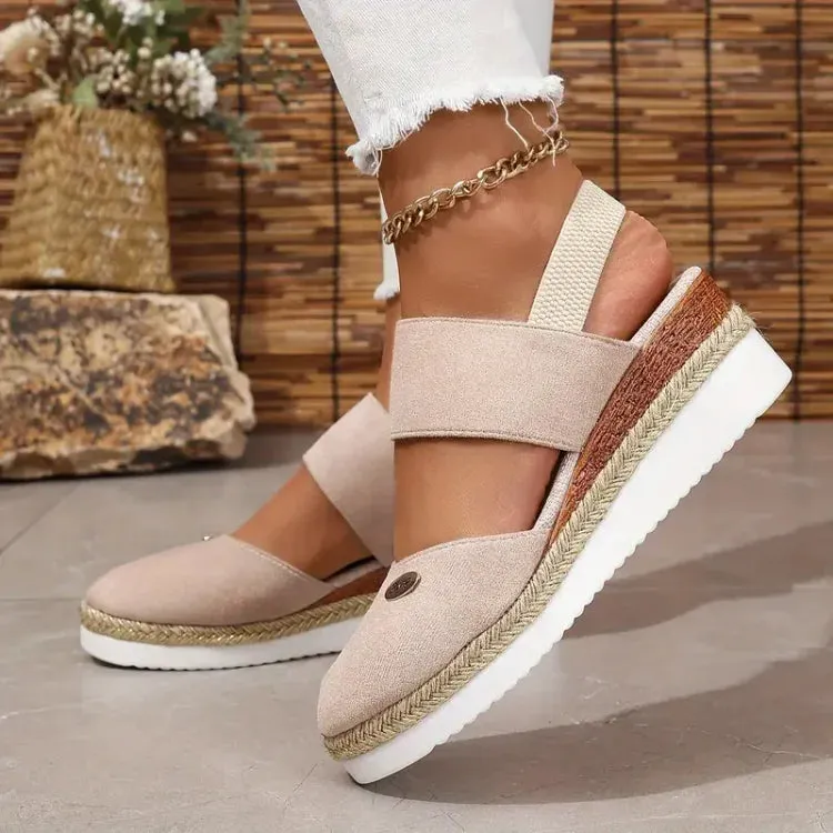 Platform with Strap Sandals Design Fast-moving sale Double Espadrilles Women's Full collection