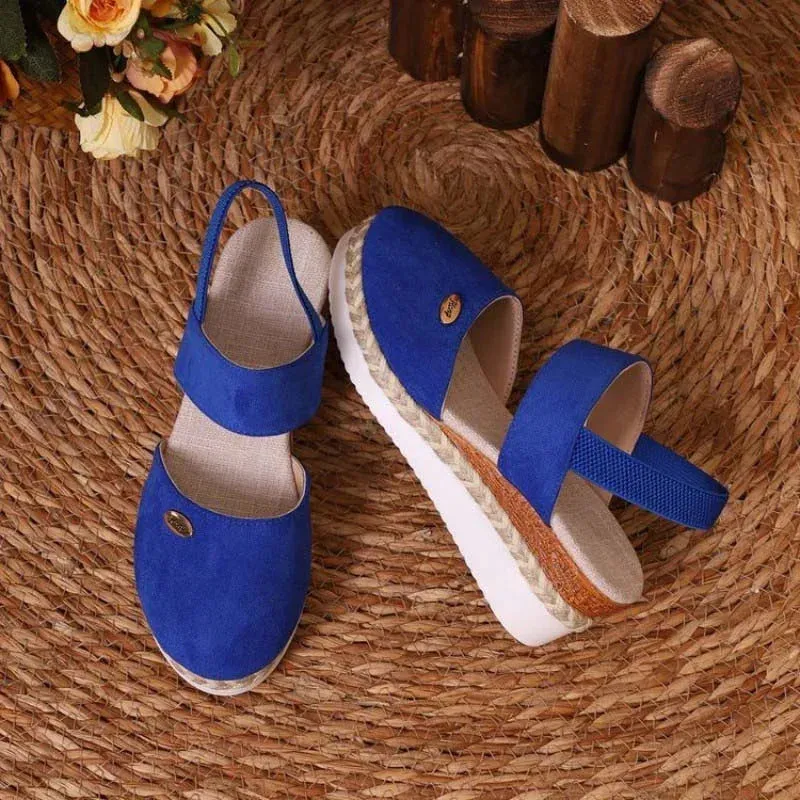 Platform with Strap Sandals Design Fast-moving sale Double Espadrilles Women's Full collection