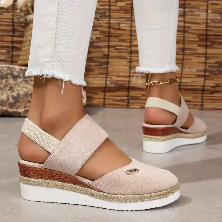 Platform with Strap Sandals Design Fast-moving sale Double Espadrilles Women's Full collection