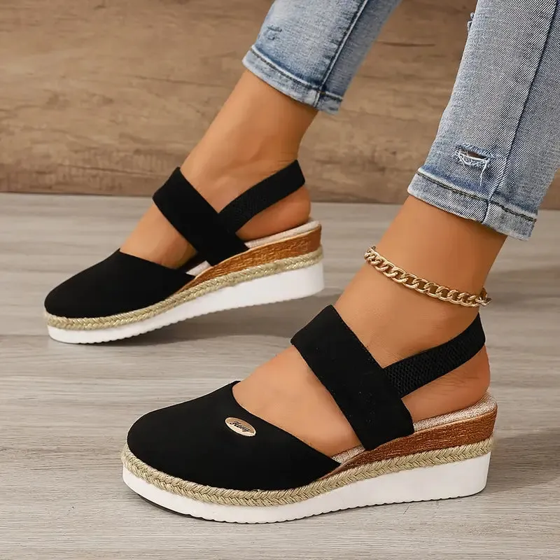 Platform with Strap Sandals Design Fast-moving sale Double Espadrilles Women's Full collection