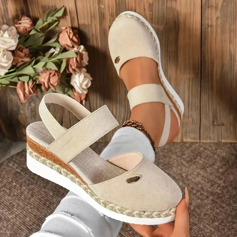 Platform with Strap Sandals Design Fast-moving sale Double Espadrilles Women's Full collection
