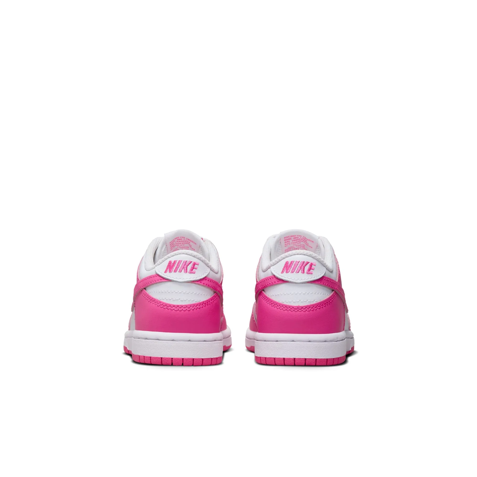 (PS) NIKE DUNK LOW 'WHITE/LASER FUCHSIA'  FB9108-102
