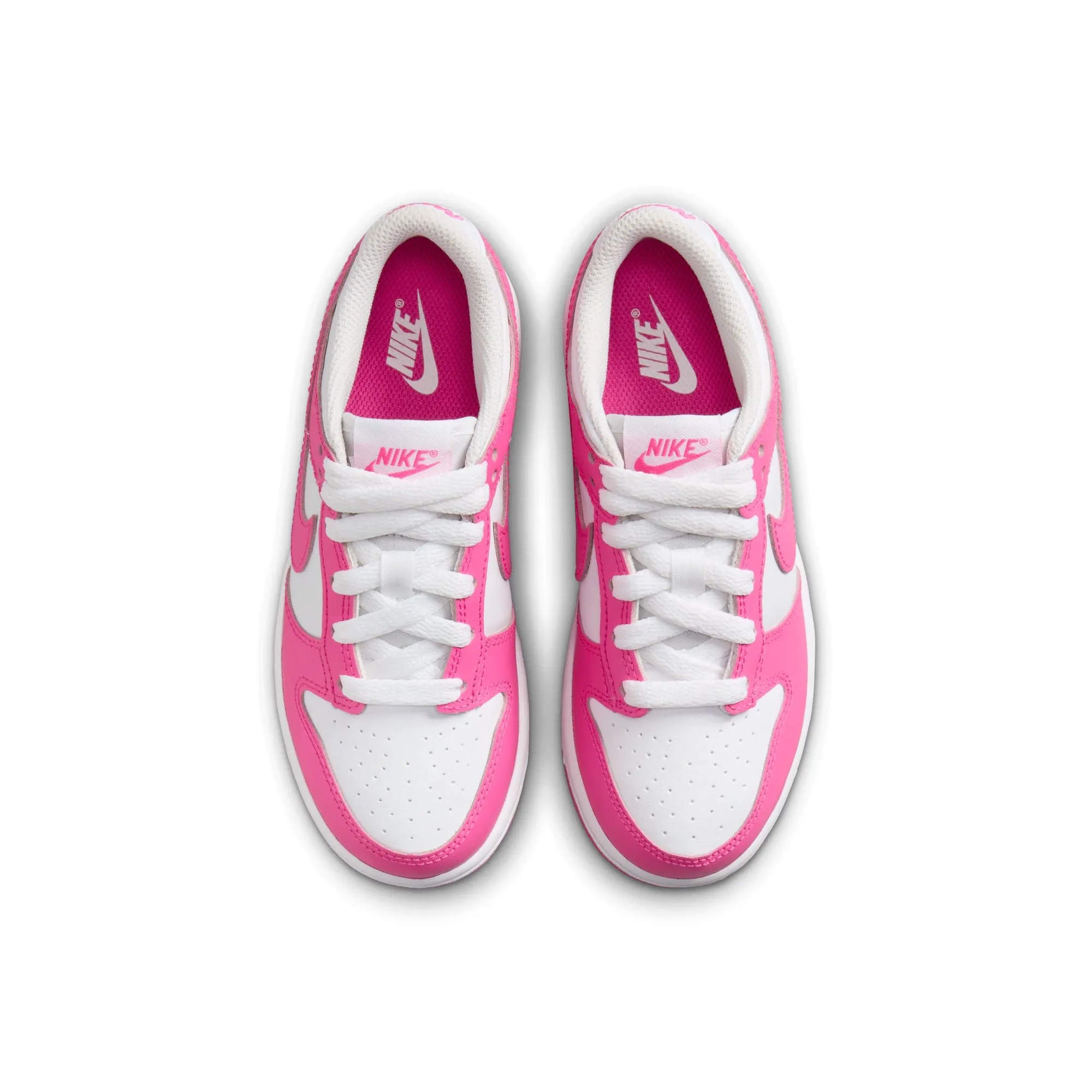 (PS) NIKE DUNK LOW 'WHITE/LASER FUCHSIA'  FB9108-102