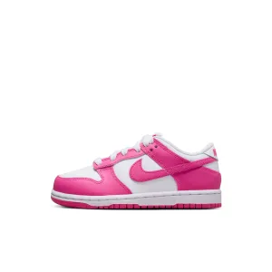 (PS) NIKE DUNK LOW 'WHITE/LASER FUCHSIA'  FB9108-102