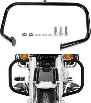 PSLER Crash Bar Engine Guards for Touring Road Glide Road King Street Glide Electra Glide CVO and Trike Models 1997-2008 OEM 46549-03(Black)