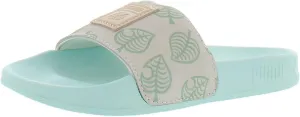 PUMA Leadcat Animal Crossing Slide Ps Girls Shoes Size 13, Color: Eggshell Blue/Whisper White-Blue/Azure