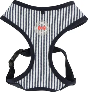 Puppia PARA-HA1523-SN-XL Striped Navy Bobby Harness A Pet-Vest-Harnesses, X-Large