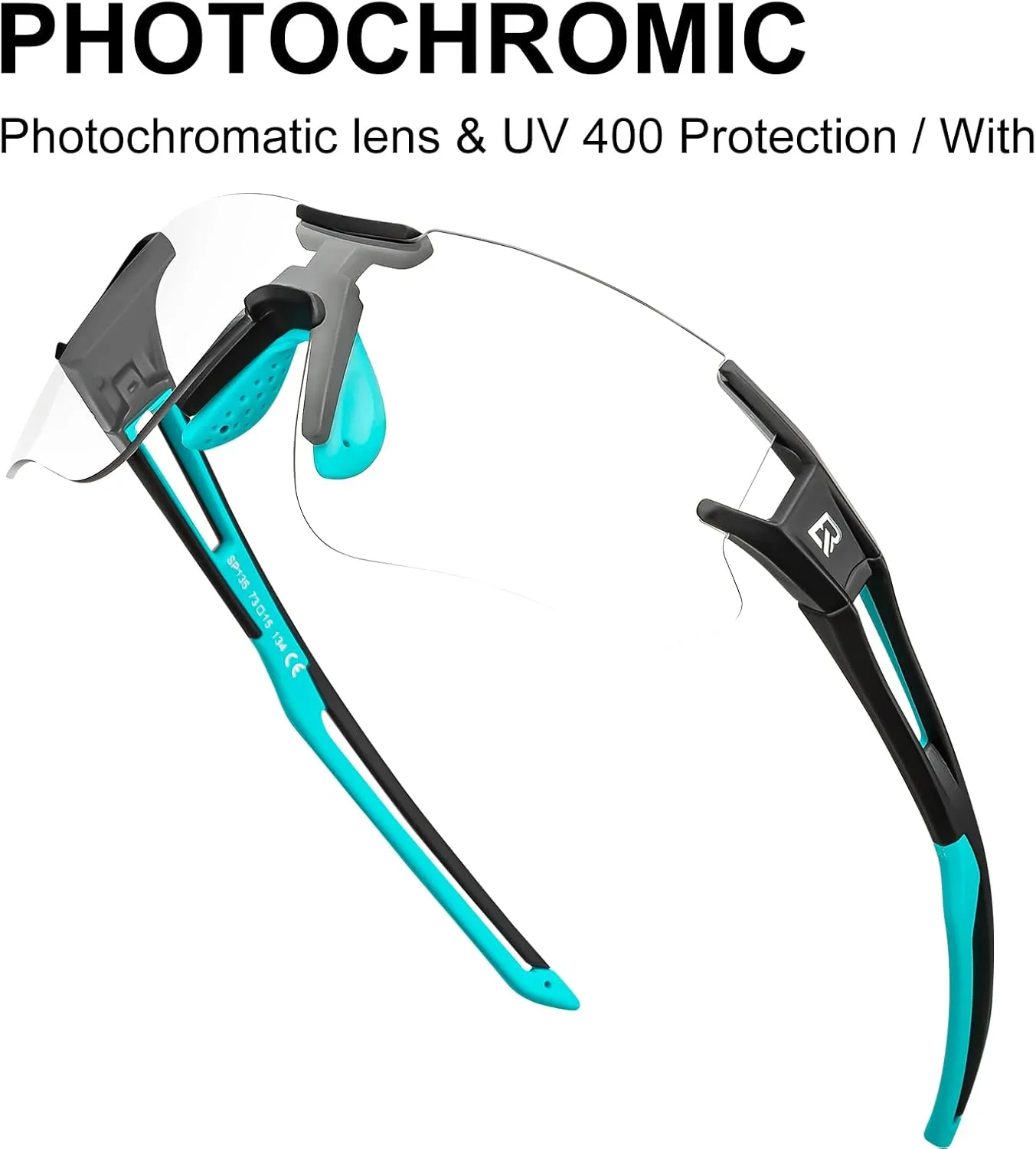 ROCKBROS Cycling Sunglasses Photochromic Bike Glasses for Men Women Sports Goggles UV Protection