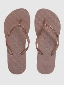 Roxy Girl Viva Sparkle Thong ROSE GOLD