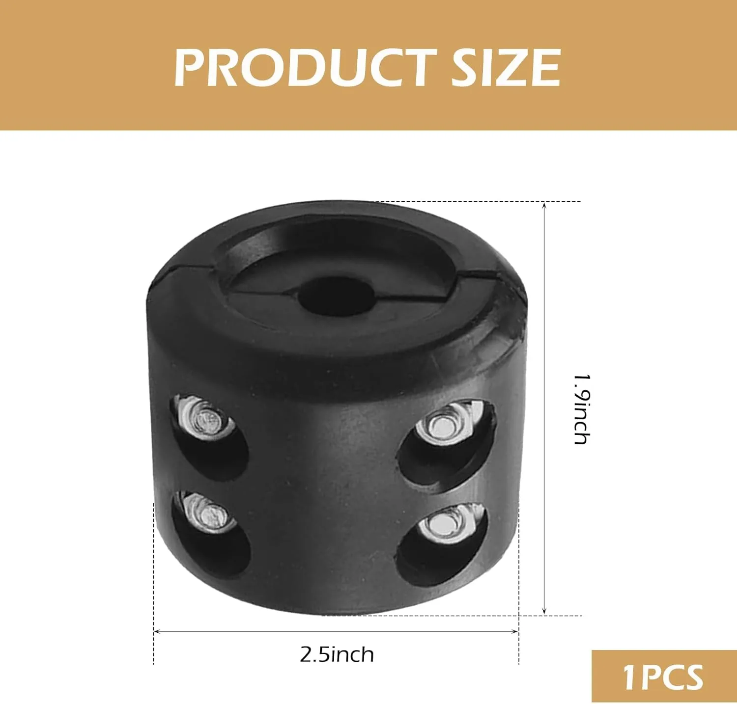 Rubber Winch Stopper, Winch Cable Stopper, Winch Rope Hook Rubber Stopper, Protects Synthetic Winch Rope, Towing Hook, with Stainless Steel Screws and Nuts (Black)