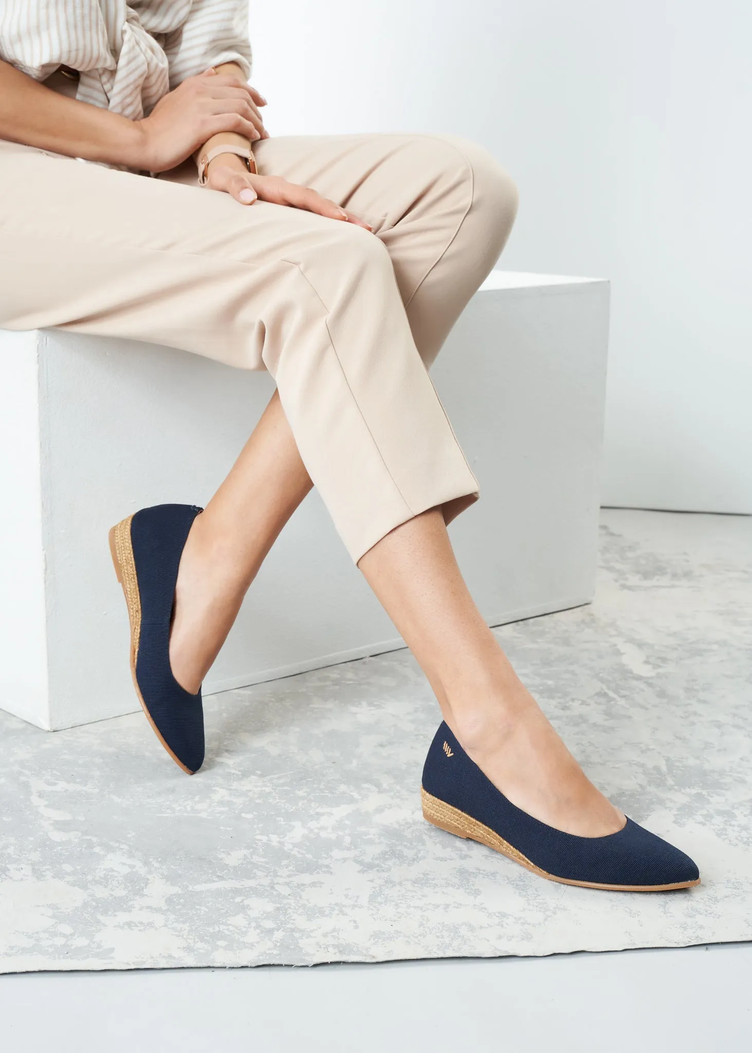 Rubina Canvas Espadrille Flats by Viscata