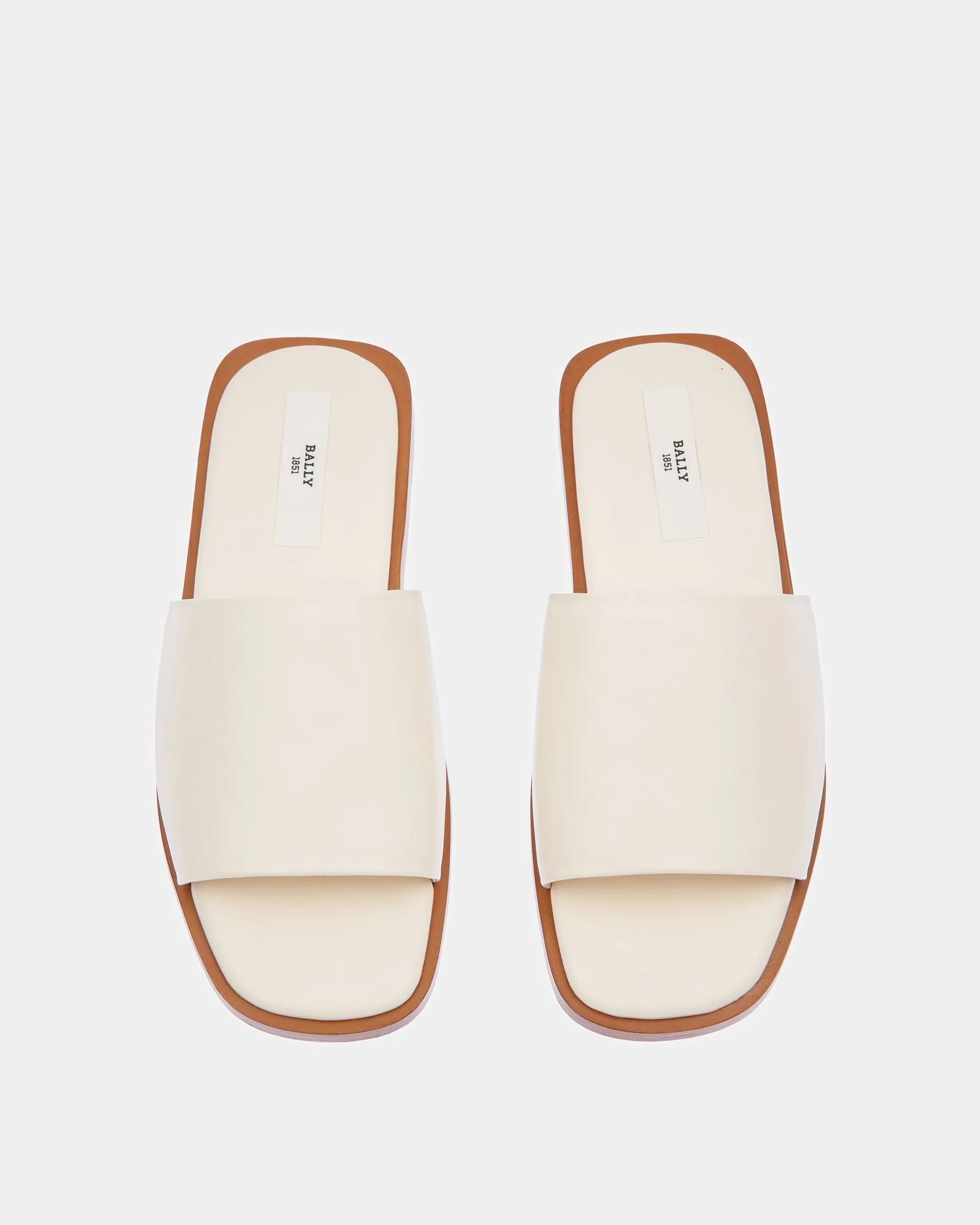 Sabian Leather Sandals In Bone
