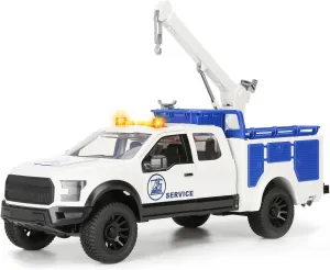 SASBSC Toy Trucks Crane Pickup Model Car Town Service Vehicle Cars for Boys Ages 4-7, Big Pickup Truck with Sound and Lights for Kids Age 3 , Car Toys for Boys & Girls Christmas and Birthday Gift