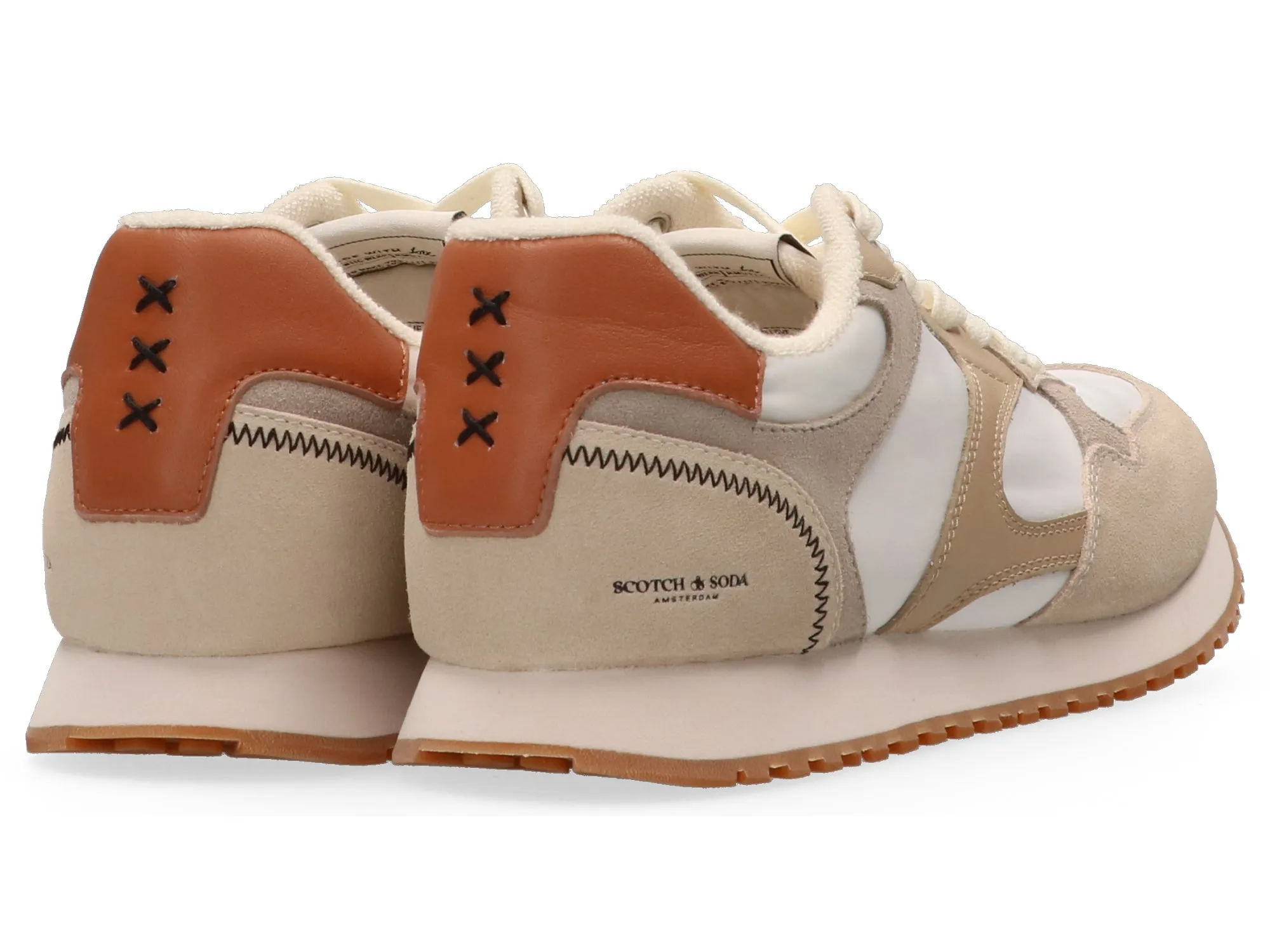 Scotch & Soda Cleave Sneaker | Beige Multi