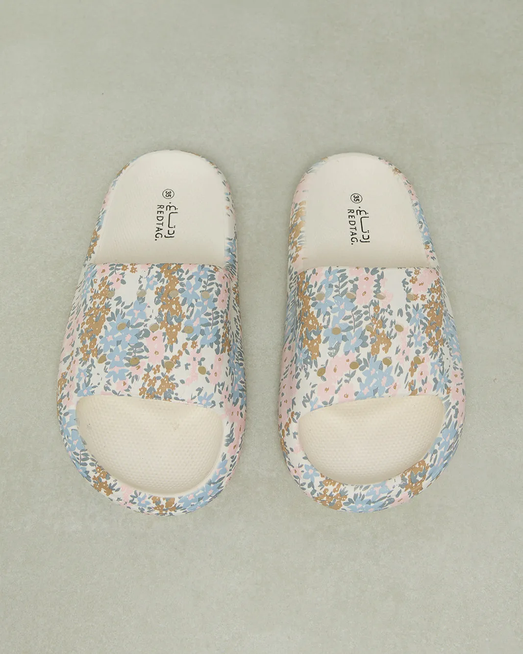 Senior Girls Multicolour Print Slide