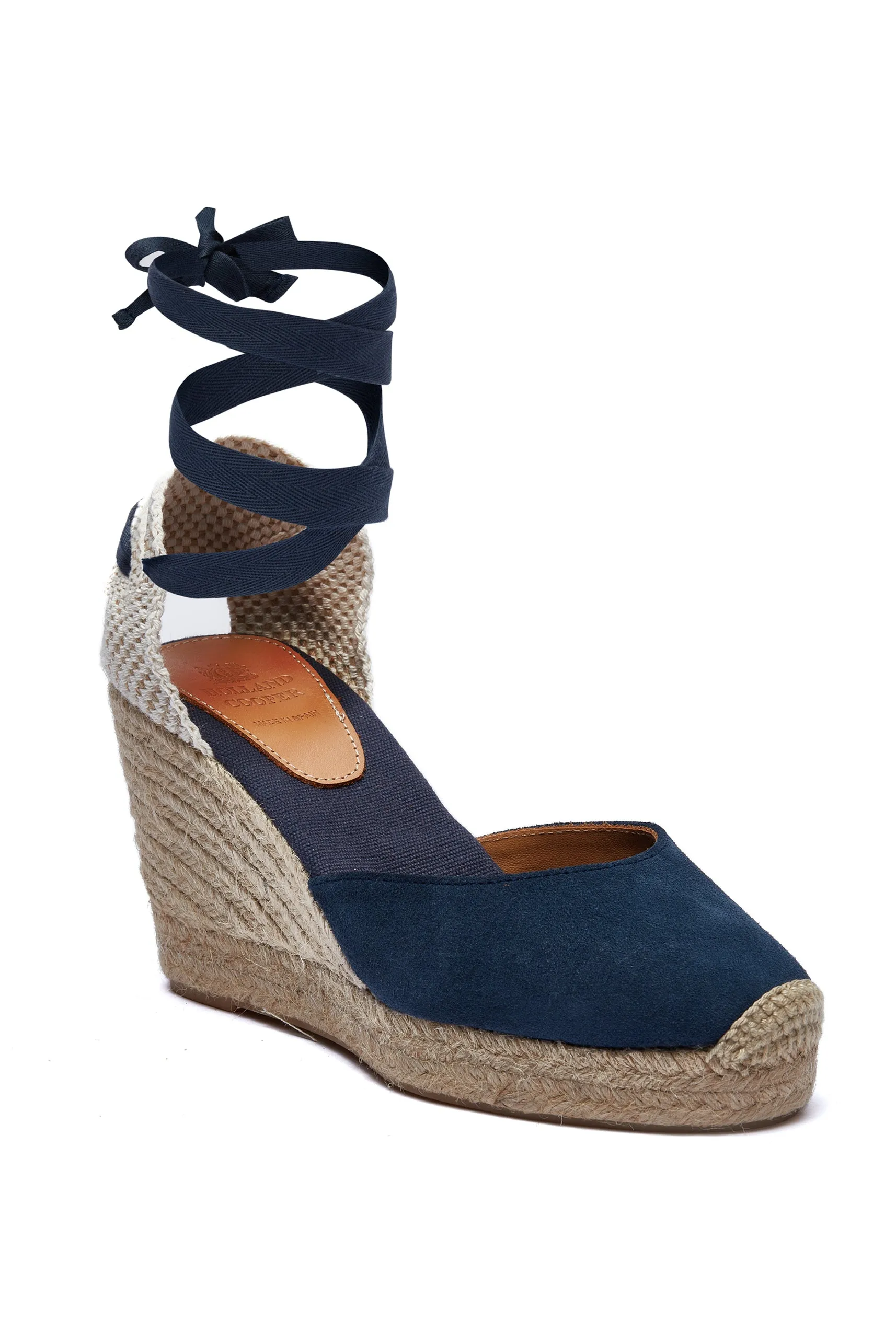 Seville Wedge Sandal (Navy)