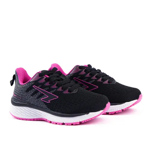 SFIDA Acute Girls Laces Running Shoe Black/Fuchsia