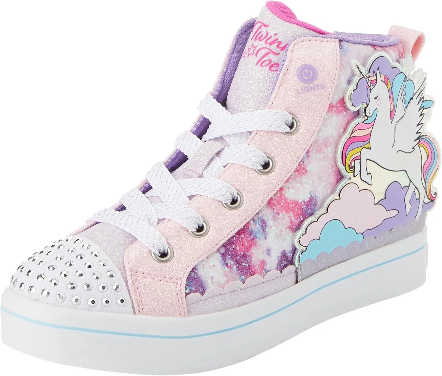 Skechers Girl's TWI-Lites 2.0-Enchanted Uni Sneaker