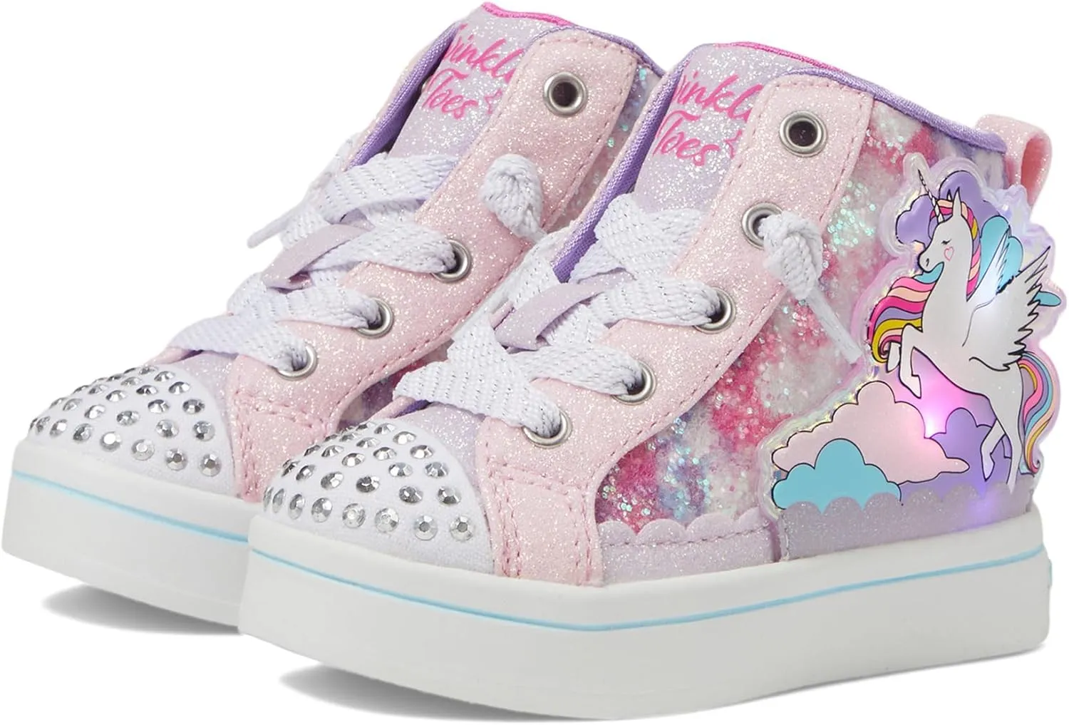 Skechers Girl's TWI-Lites 2.0-Enchanted Uni Sneaker
