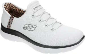 Skechers Women's Summits-Leopard Chic Hands Free Slip-ins Sneaker