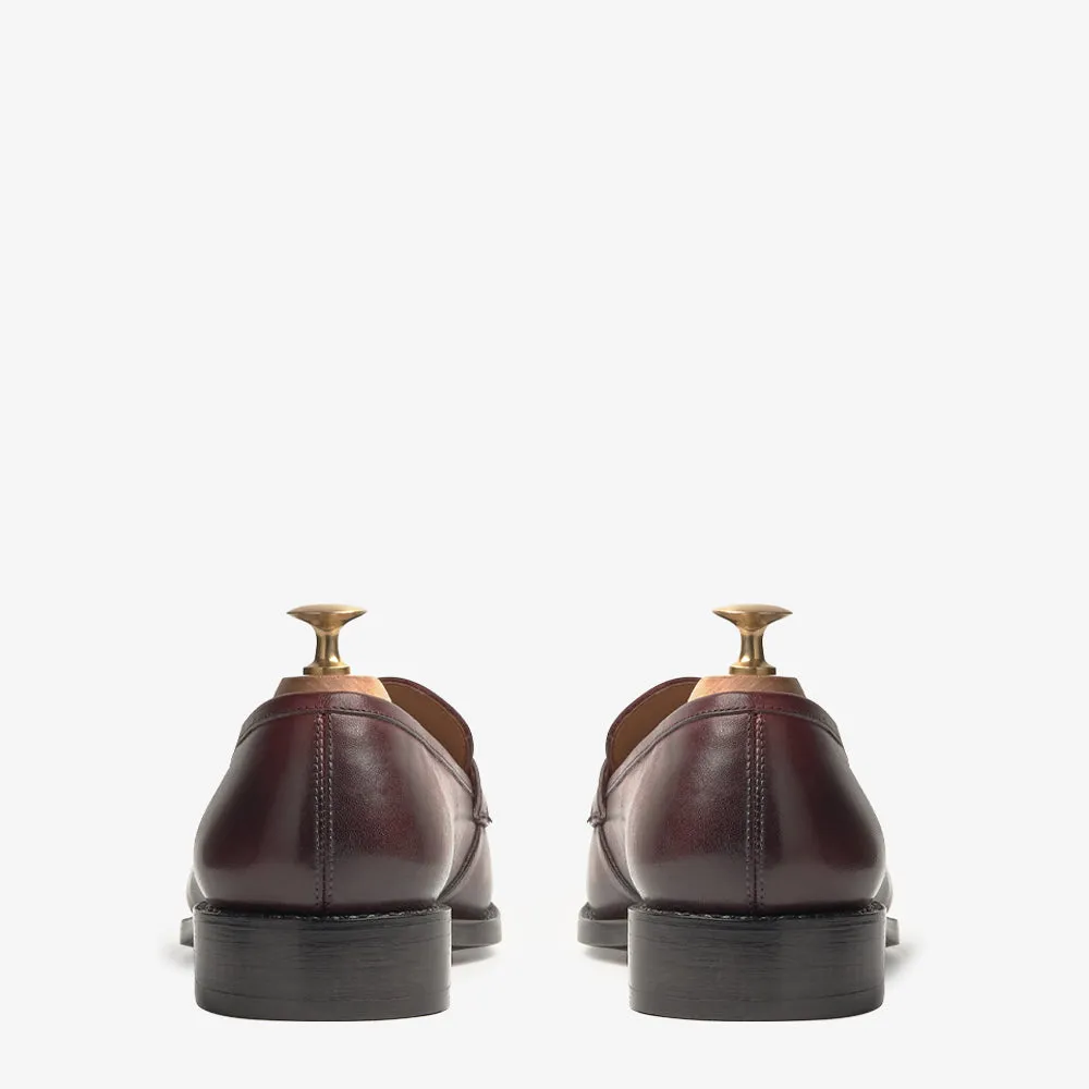 Southwark Big Tassel Burgundy Slip-On Shoes