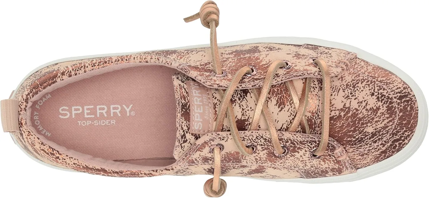 Sperry Women's Crest Vibe Leather Seasonal Sneaker