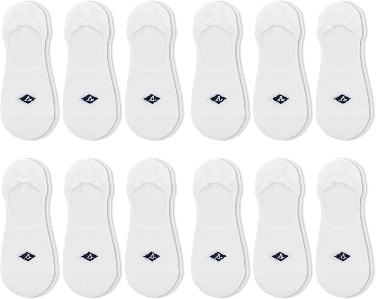 Sperry Women's Recycled Cushioned Sneaker Liner Socks-6 Pair Pack-Repreve Arch Support and No Slip Heel Gripper