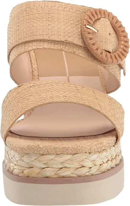 Square Heeled Natural Raffia Open On Toe Vita Wedge Dolce Lt Exceptional value Slip Sandals Lauryn Extensive catalog