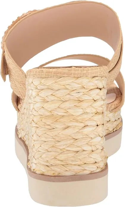 Square Heeled Natural Raffia Open On Toe Vita Wedge Dolce Lt Exceptional value Slip Sandals Lauryn Extensive catalog