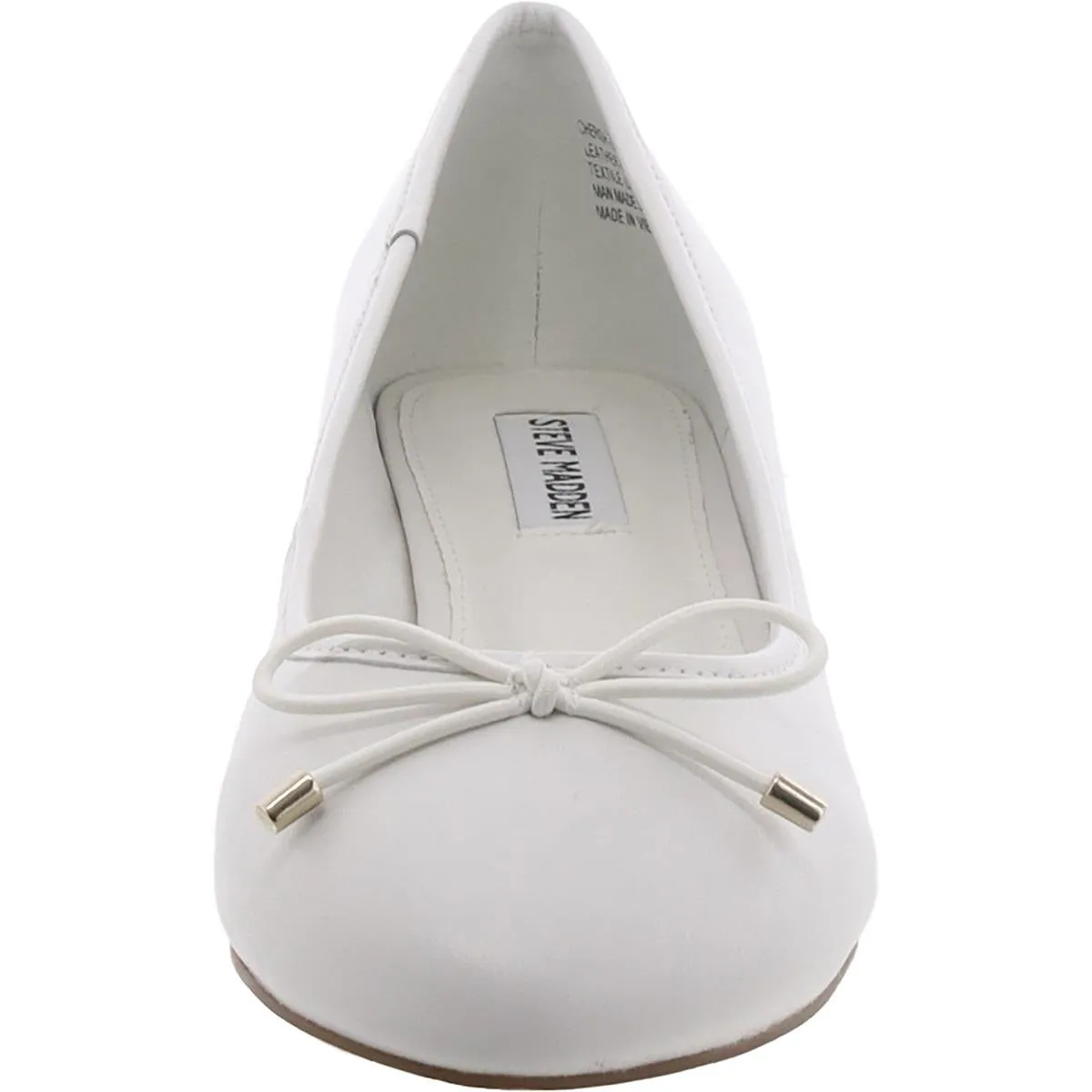 Steve Madden Womens Cherish Leather Slip On Loafer Heels