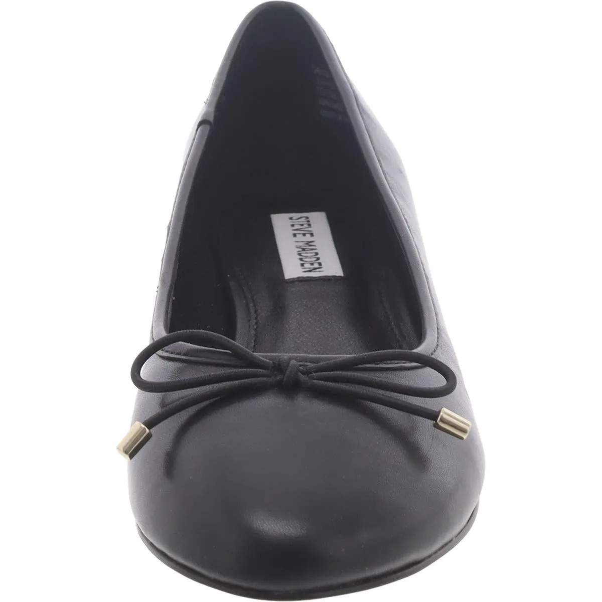 Steve Madden Womens Cherish Leather Slip On Loafer Heels