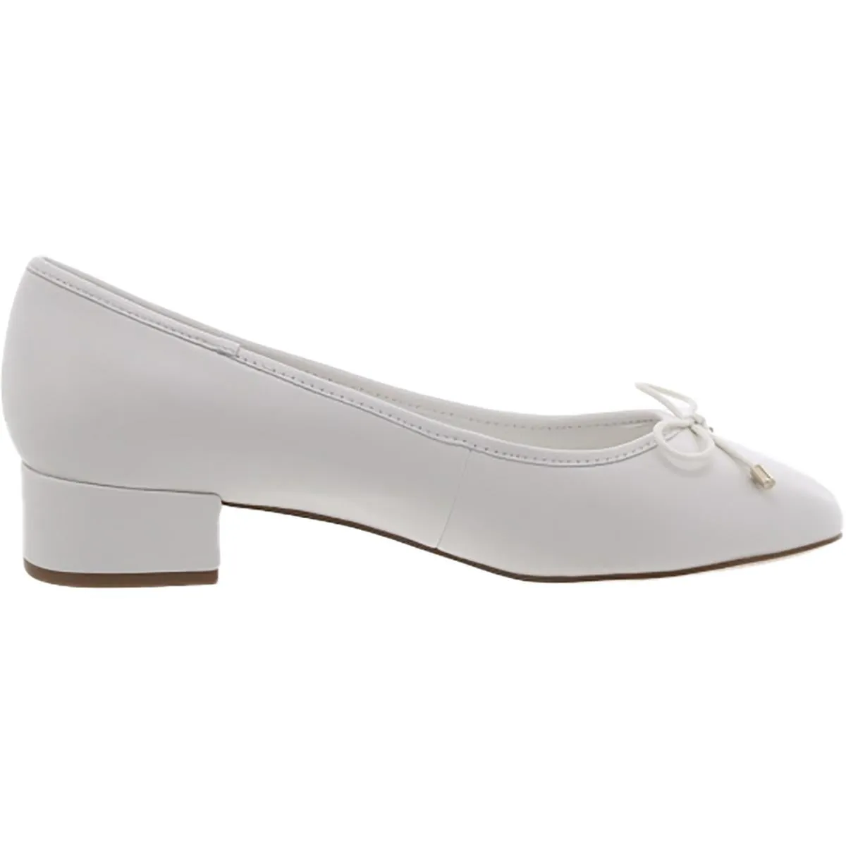 Steve Madden Womens Cherish Leather Slip On Loafer Heels