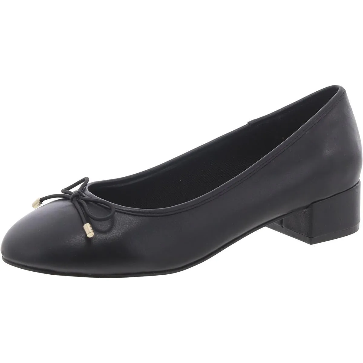 Steve Madden Womens Cherish Leather Slip On Loafer Heels