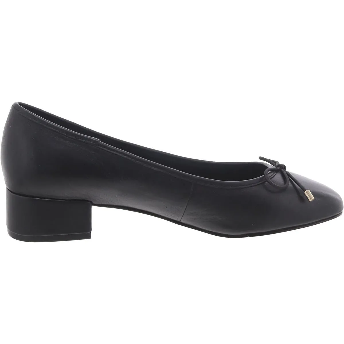 Steve Madden Womens Cherish Leather Slip On Loafer Heels