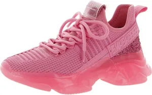 Steve Madden Women's Maxima Sneaker, Hot Pink, 6