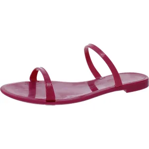 Stuart Weitzman Womens Sawyer Slide 8 Magenta/Semi Shine Rubber