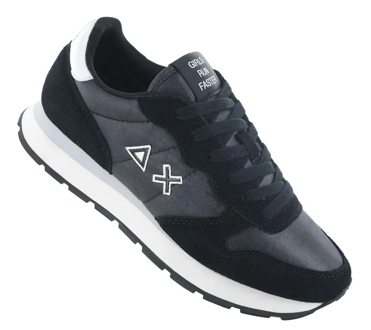 SUN68 Ally Bright Suede and Nylon - Damen Sneakers Schuhe Schwarz Z44203-11