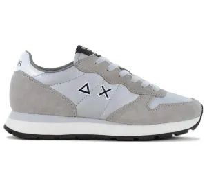 SUN68 Ally Bright Suede and Nylon - Damen Sneakers Schuhe Silber-Grau Z44203-44