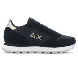 SUN68 Ally Gold Silver - Damen Sneakers Schuhe Schwarz Z44202-4311