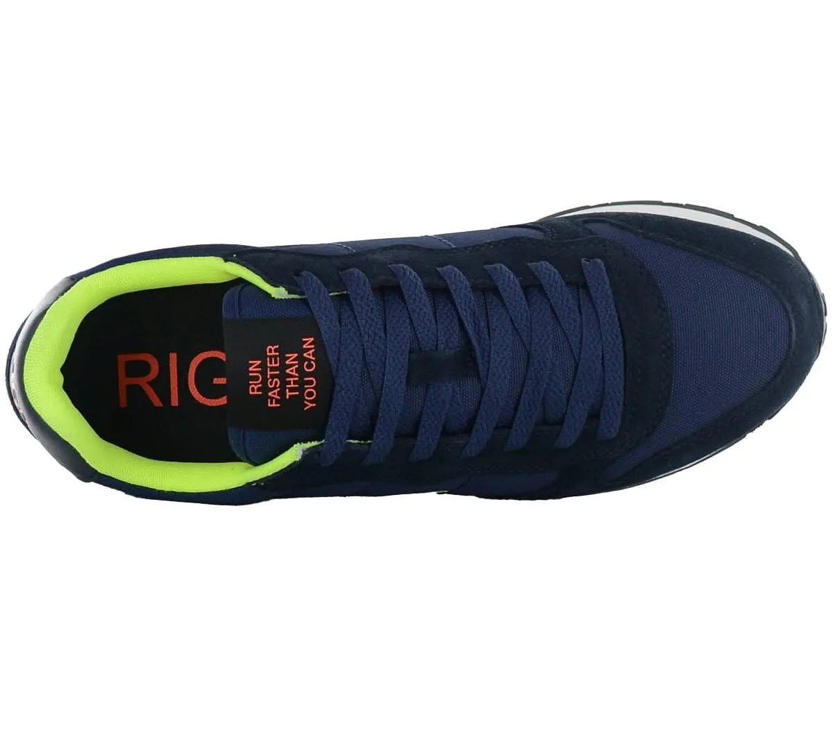 SUN68 Tom Fluo - Herren Sneakers Schuhe Navy-Blau Z44102-07