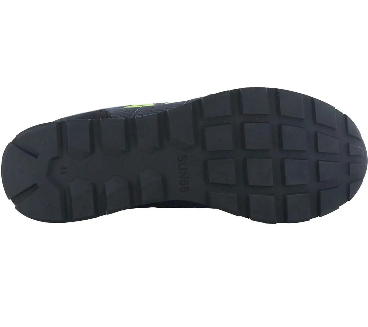 SUN68 Tom Fluo - Herren Sneakers Schuhe Schwarz Z44102-11