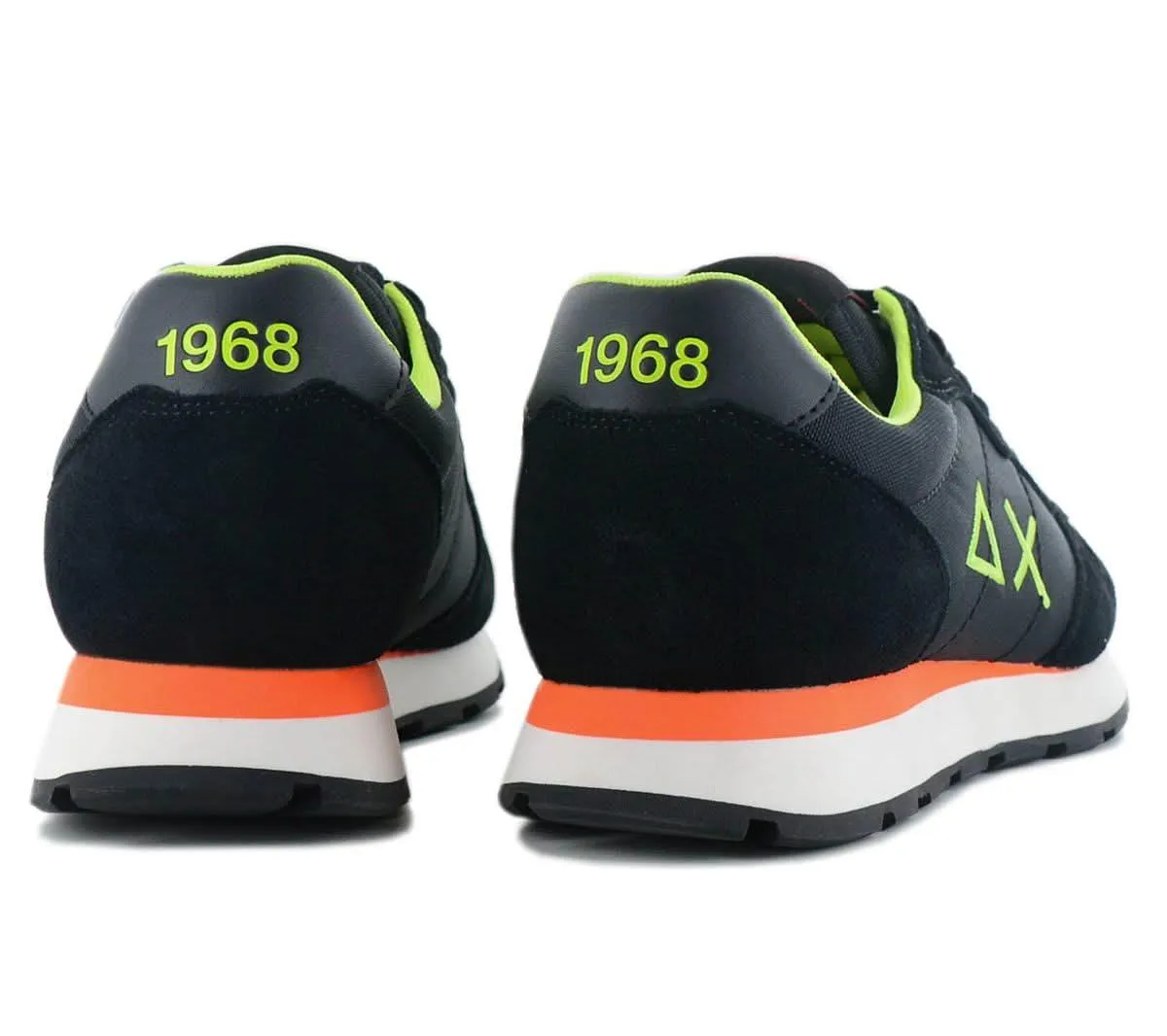 SUN68 Tom Fluo - Herren Sneakers Schuhe Schwarz Z44102-11