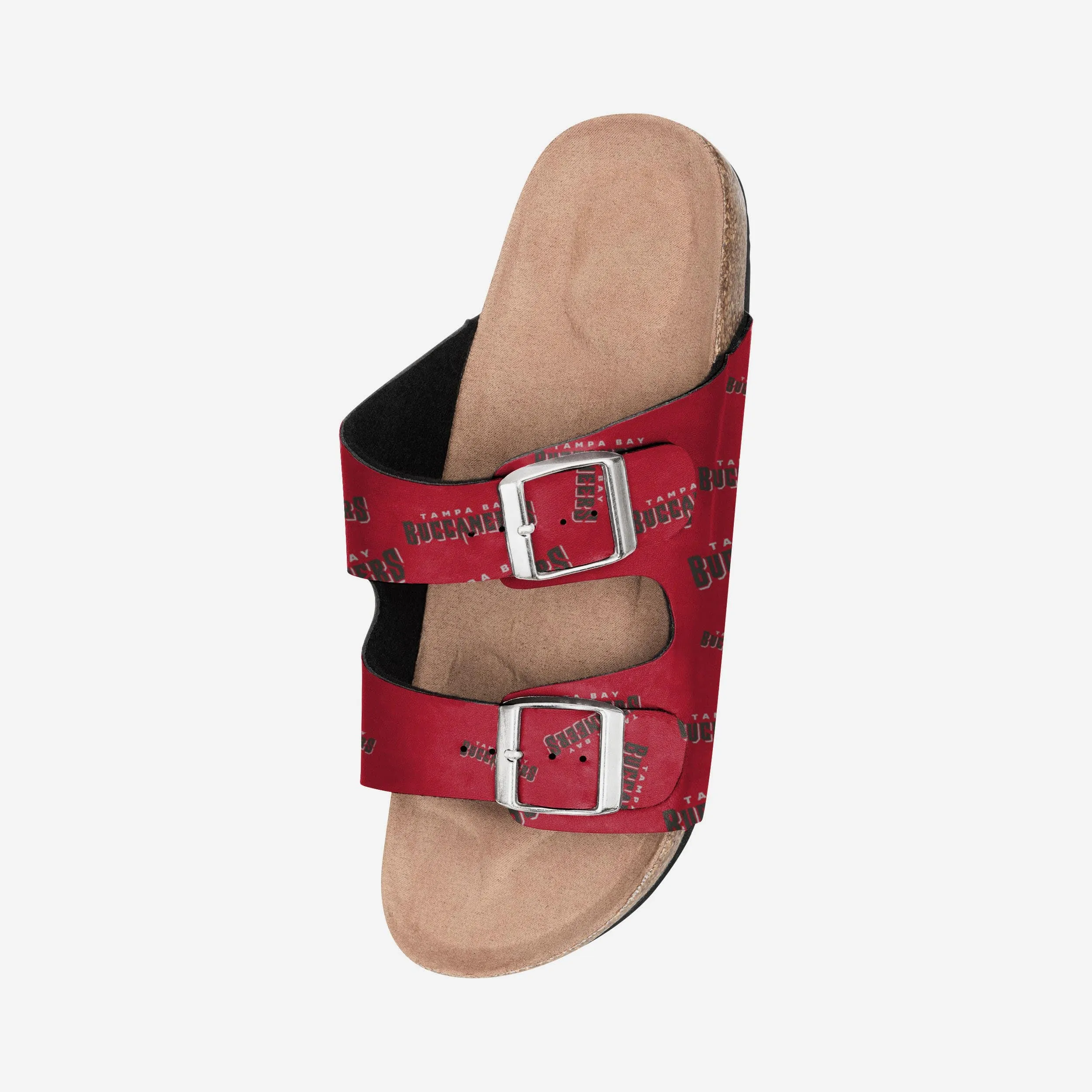 Tampa Bay Buccaneers Womens Mini Print Double Buckle Sandal