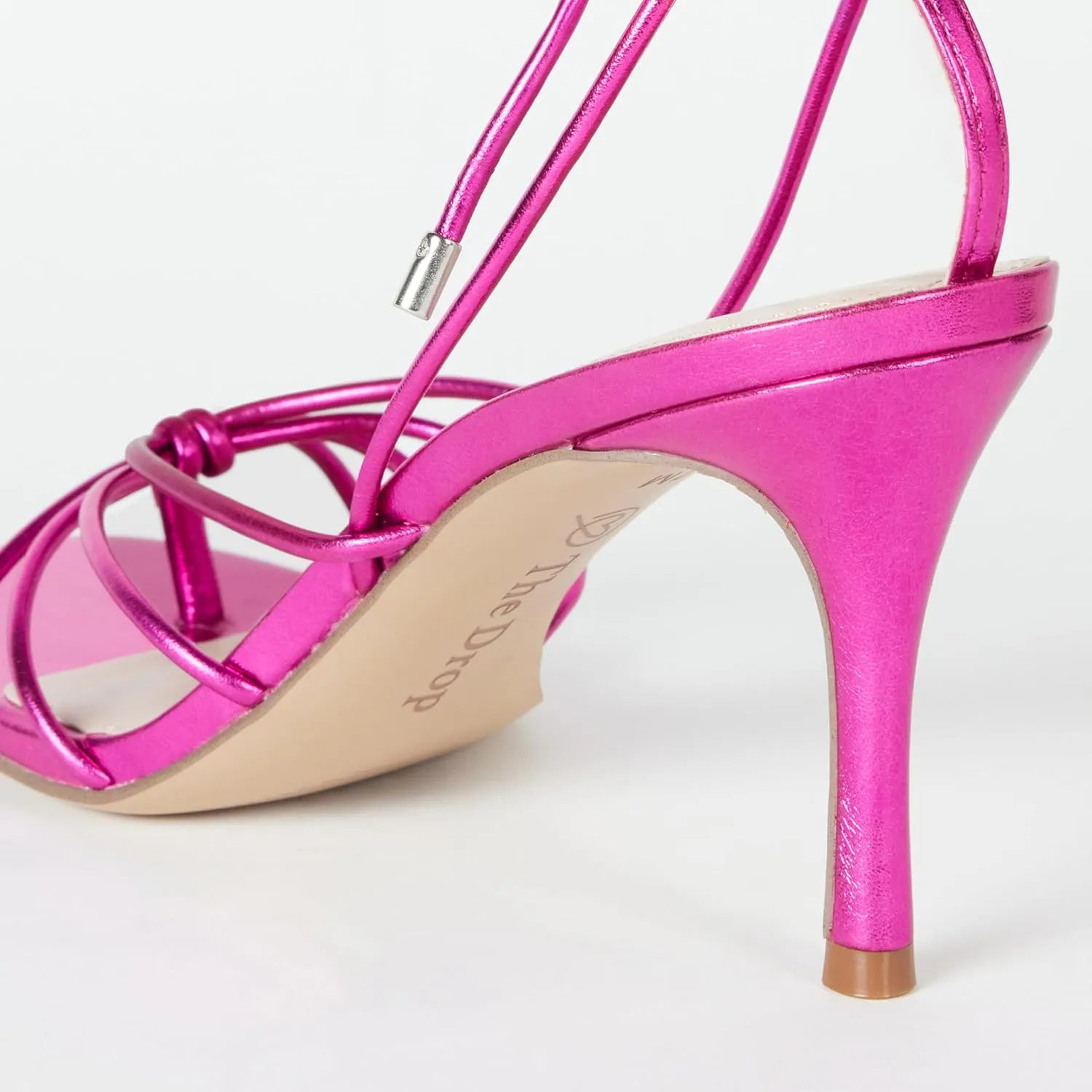 The Drop Women's Archie Lace-up Strappy Heeled Sandal Open Toe Heels