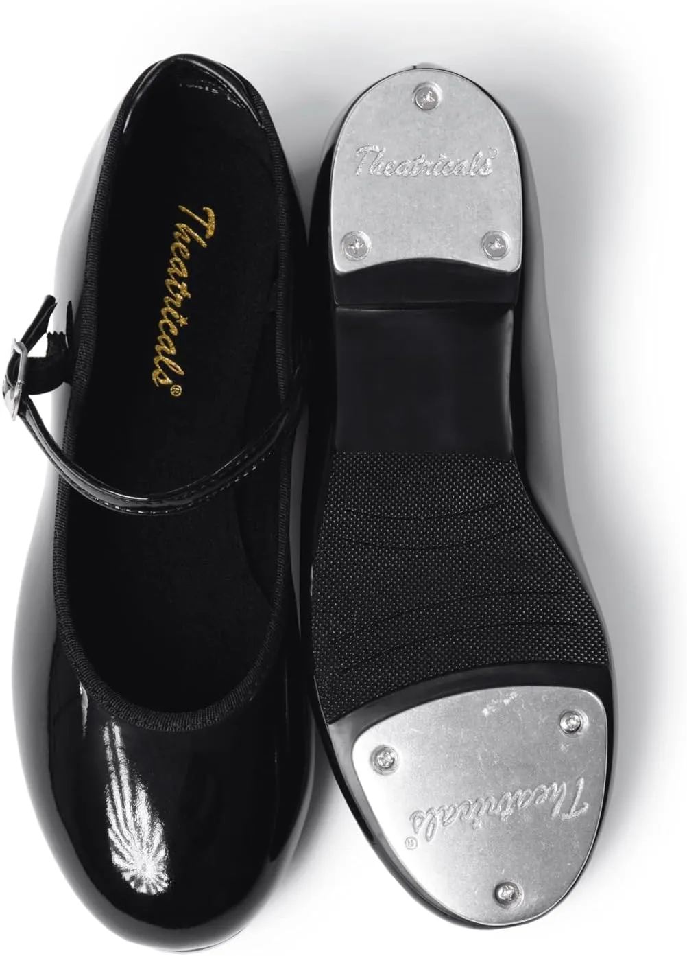 Theatricals Womens TapRite Molded Tap Slide Buckle Tap Shoes