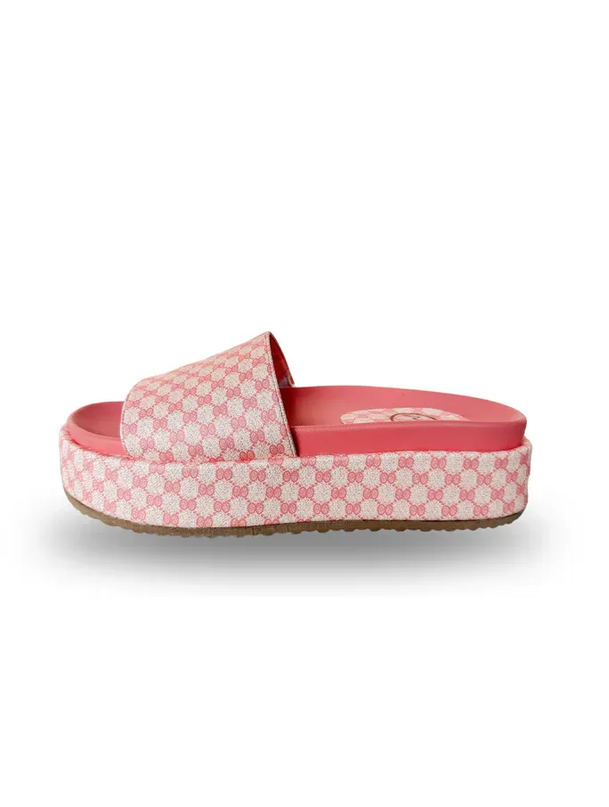 Tila Pink Wedge Sandal