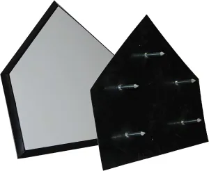 Trigon Sports Official Save-A-Leg Home Plate for Baseball & Softball, Heavy-duty Molded Rubber Home Plate with Ground Spikes, Beveled Edges for Safe Sliding