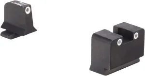 Trijicon Night Sights/Suppressor Sights/Sig Sauer Bright & Tough Night Sight Suppressor Set with White Front, White Rear & Green Lamps for Sig Sauer .40 & .45