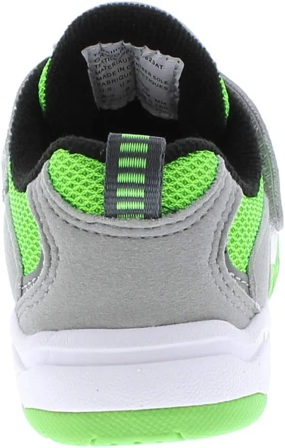 TSUKIHOSHI 2515 Blast Strap-Closure Machine Washable Child Sneaker Shoe with Wide Toe Box and Slip-Resistant, Non-Marking Outsole - for Toddlers and Little Kids, Ages 1-8
