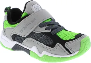 TSUKIHOSHI 2515 Blast Strap-Closure Machine Washable Child Sneaker Shoe with Wide Toe Box and Slip-Resistant, Non-Marking Outsole - for Toddlers and Little Kids, Ages 1-8